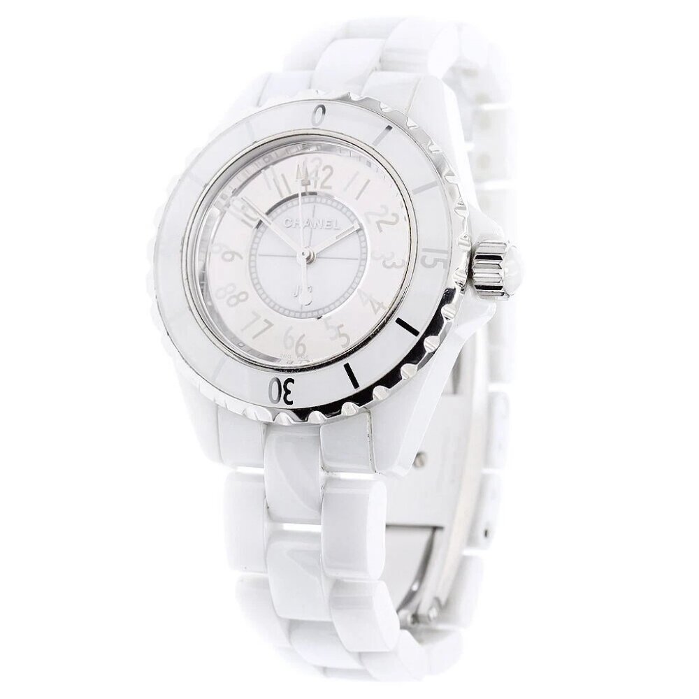 CHANEL J12 Mirror H4861 White Ceramic White / mirror Dial Quartz Ladies